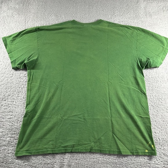 VINTAGE Nike T Shirt Mens XXL 2x Green Red Yellow Logo Spell Out - Picture 2 of 8